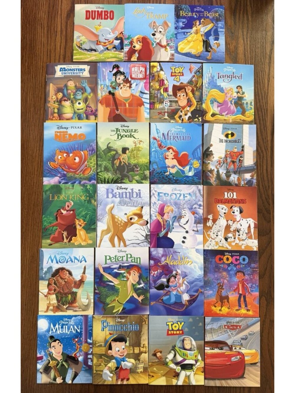 DISNEY Children's Mini Books Autumn Publishing Lot of 23 Mulan Peter Pan Coco